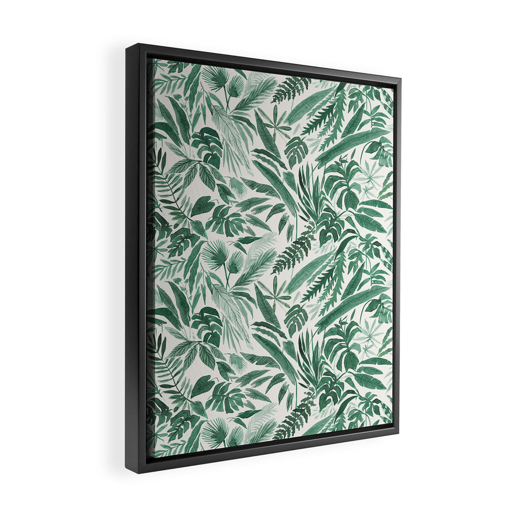 Tropical Palm Framed Canvas Print Gallery Image 2