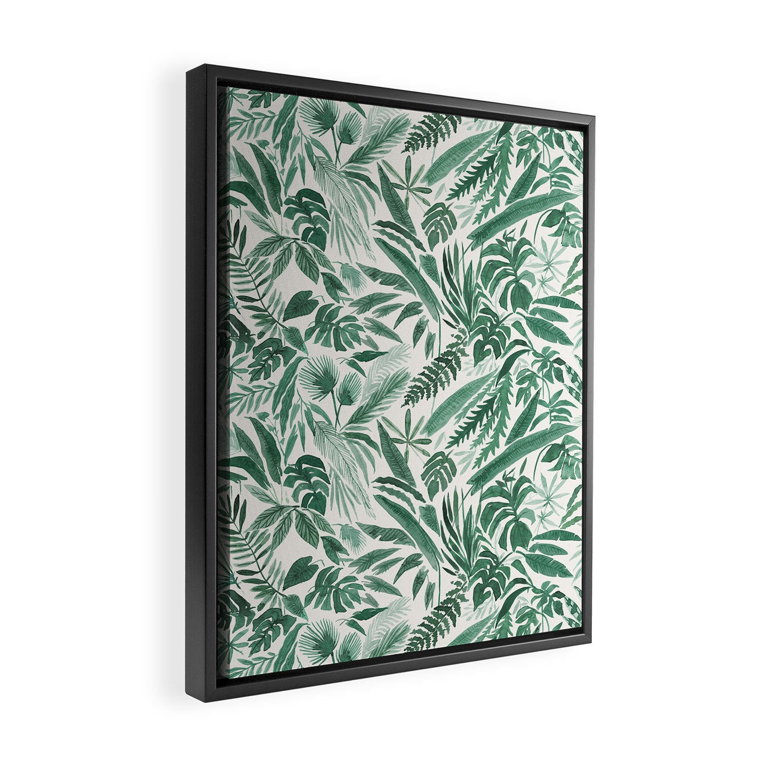 Tropical Palm Framed Canvas Print Gallery Image 2