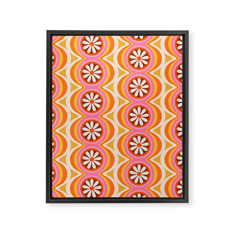Wavy Daisy Framed Canvas Print Gallery Image 8