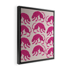 Wild Cats - Pink Framed Canvas Print Gallery Image 2