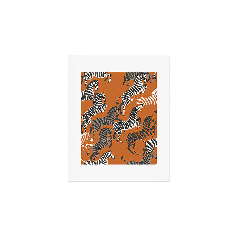 Zebra Race Art Print Gallery Image 1