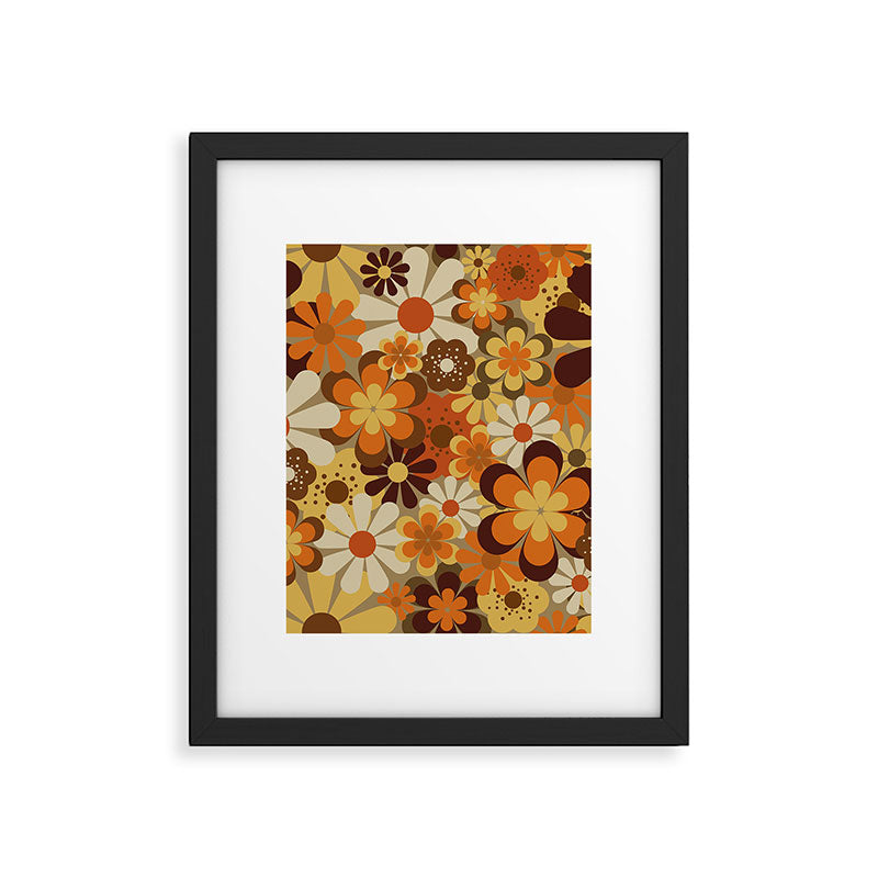70's Floral Prints, Retro Art Framed Art Print Gallery Image 6