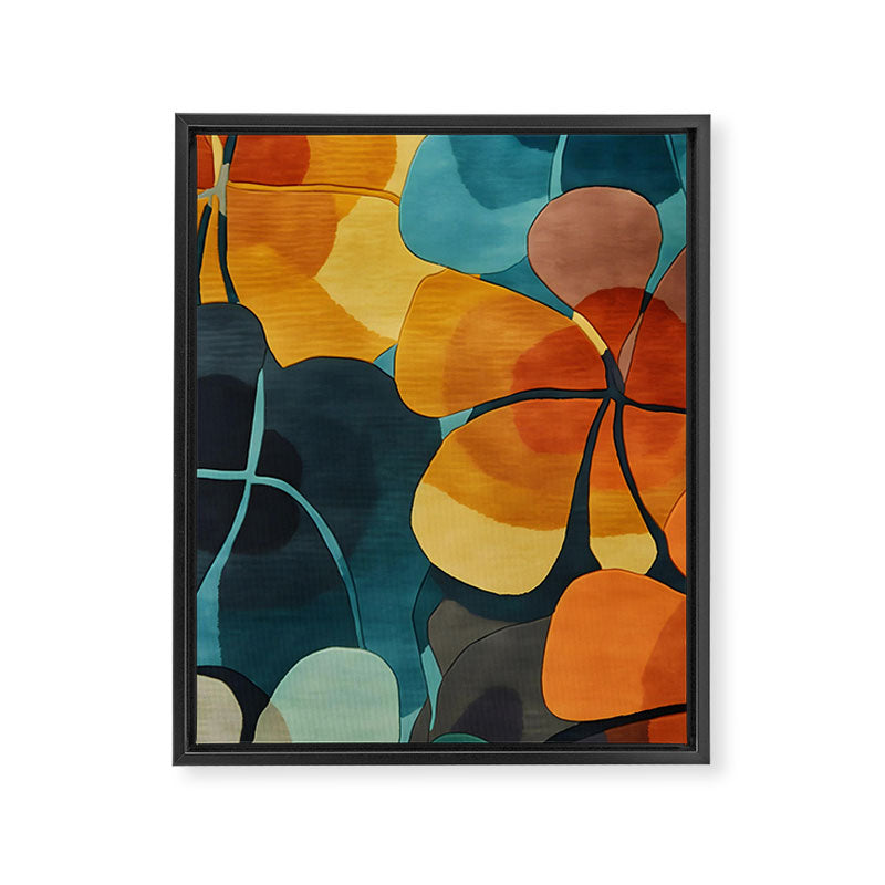 A Floral Palette of Colorful Petals Framed Canvas Print Gallery Image 8