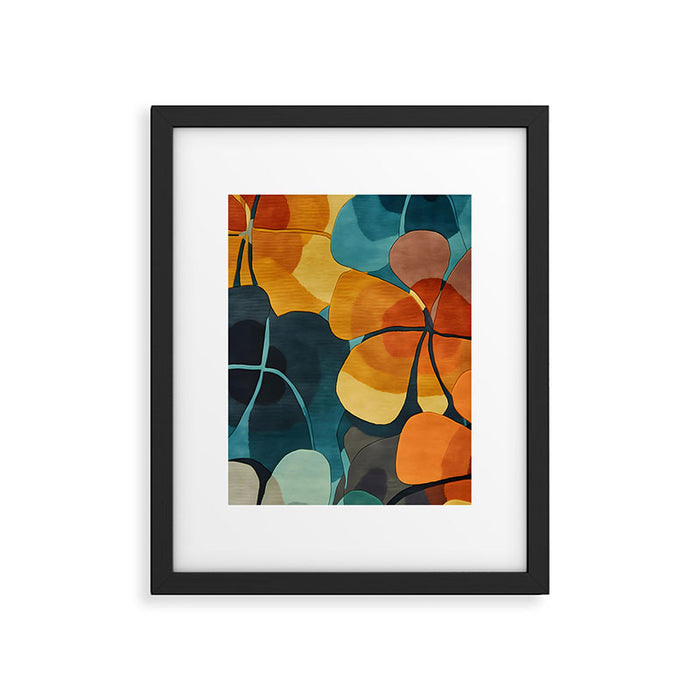 A Floral Palette of Colorful Petals Framed Art Print Gallery Image 1