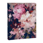 A Splash of Pink and Navy Flowery Art Canvas Print Gallery Image 6