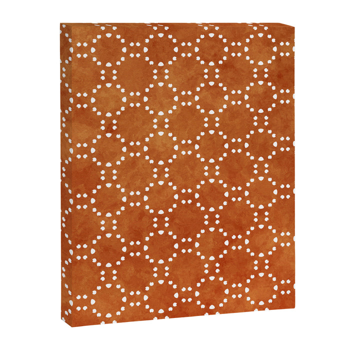 Abstract, Boho, Geometric Pattern, Terracotta Canvas Print Gallery Image 1