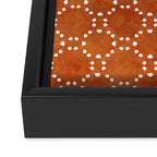 Abstract, Boho, Geometric Pattern, Terracotta Framed Canvas Print Gallery Image 3