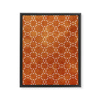 Abstract, Boho, Geometric Pattern, Terracotta Framed Canvas Print Gallery Image 8