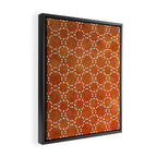 Abstract, Boho, Geometric Pattern, Terracotta Framed Canvas Print Gallery Image 2