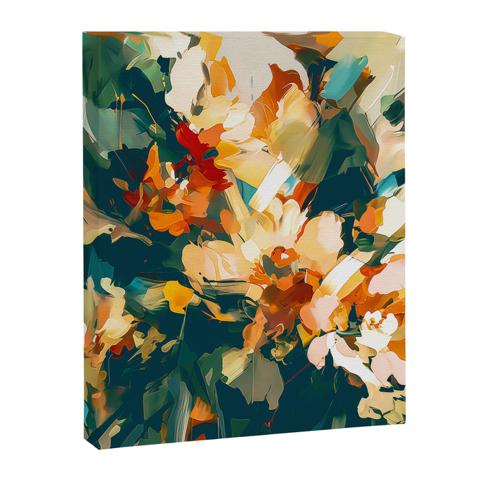 Abstract Floral Splashes Canvas Print Gallery Image 1