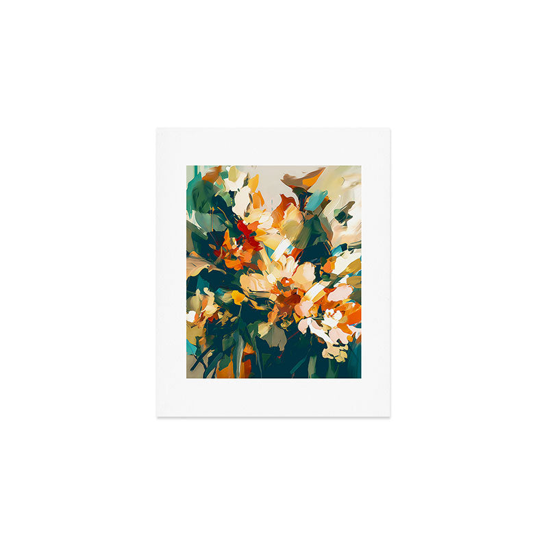 Abstract Floral Splashes Art Print Gallery Image 1