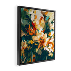 Abstract Floral Splashes Framed Canvas Print Gallery Image 2