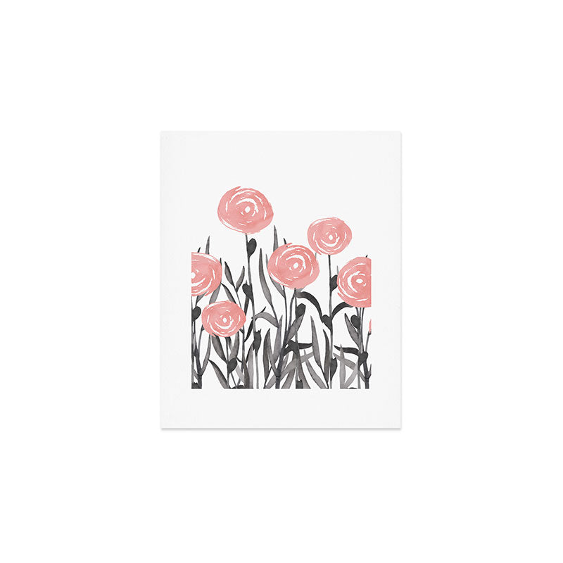 Abstract, Flower Garden, Watercolor, Floral Prints Art Print Gallery Image 1