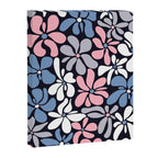 Abstract Flower, Navy, Blue, Pink, Gray, White Canvas Print Gallery Image 8