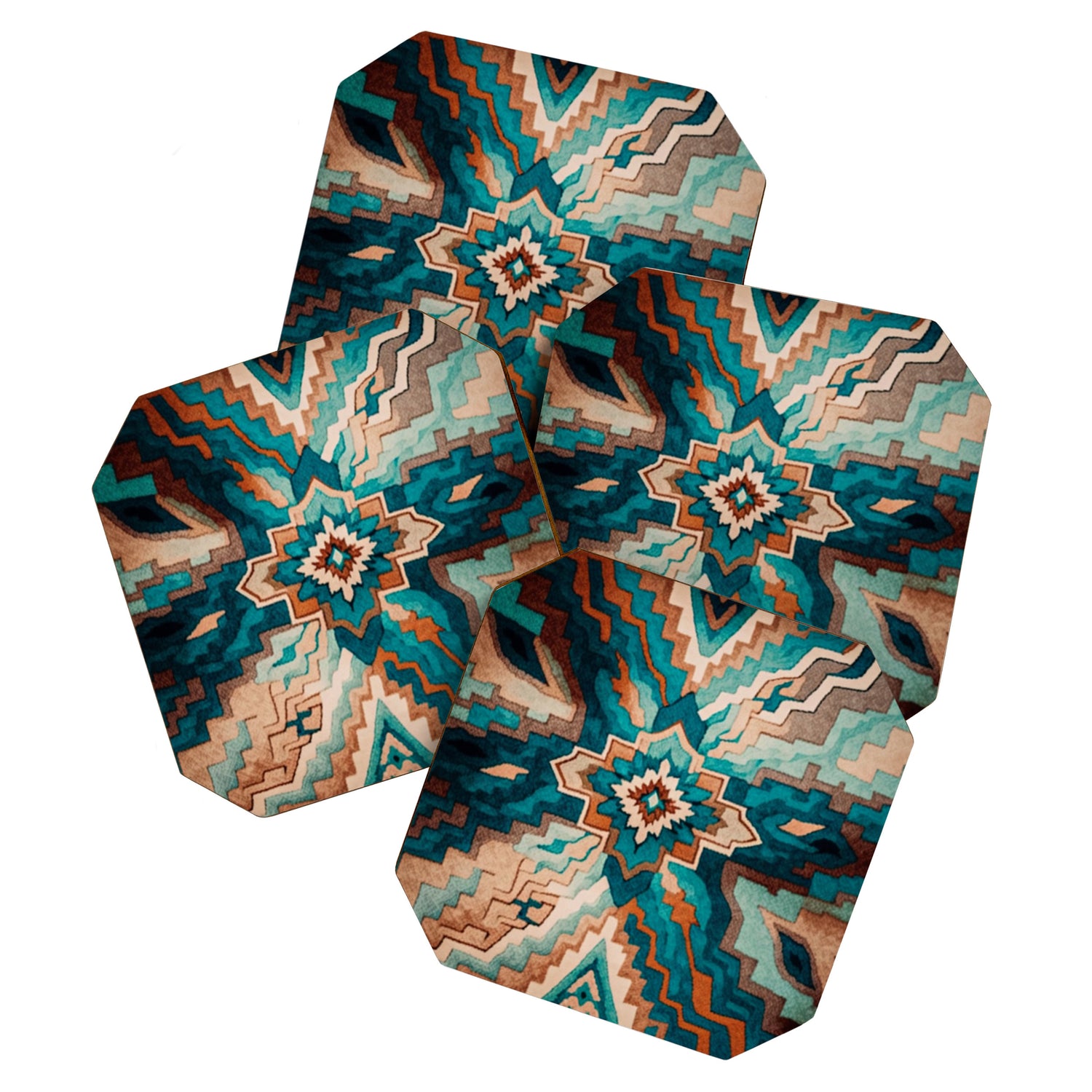 Abstract Geometric Southwest Coaster Gallery Image 1