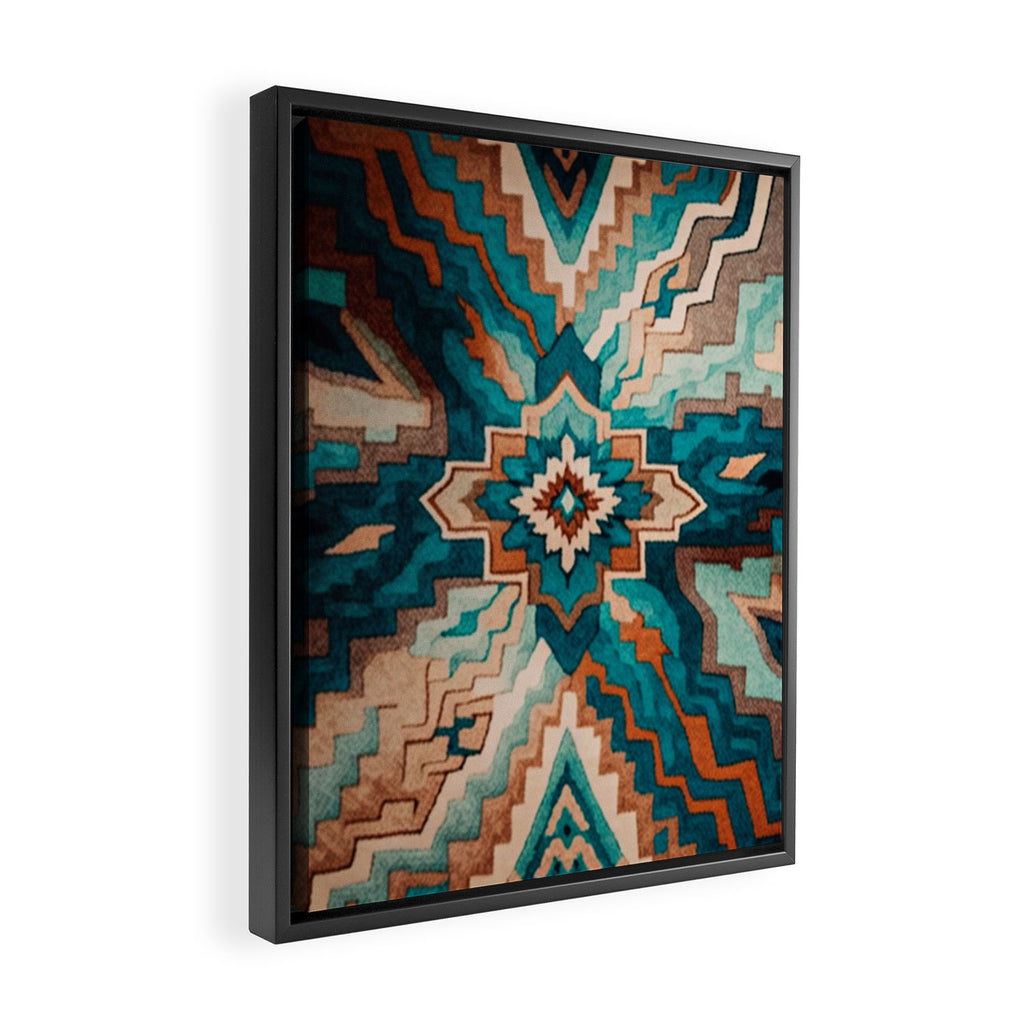 Abstract Geometric Southwest Framed Canvas Print Gallery Image 2