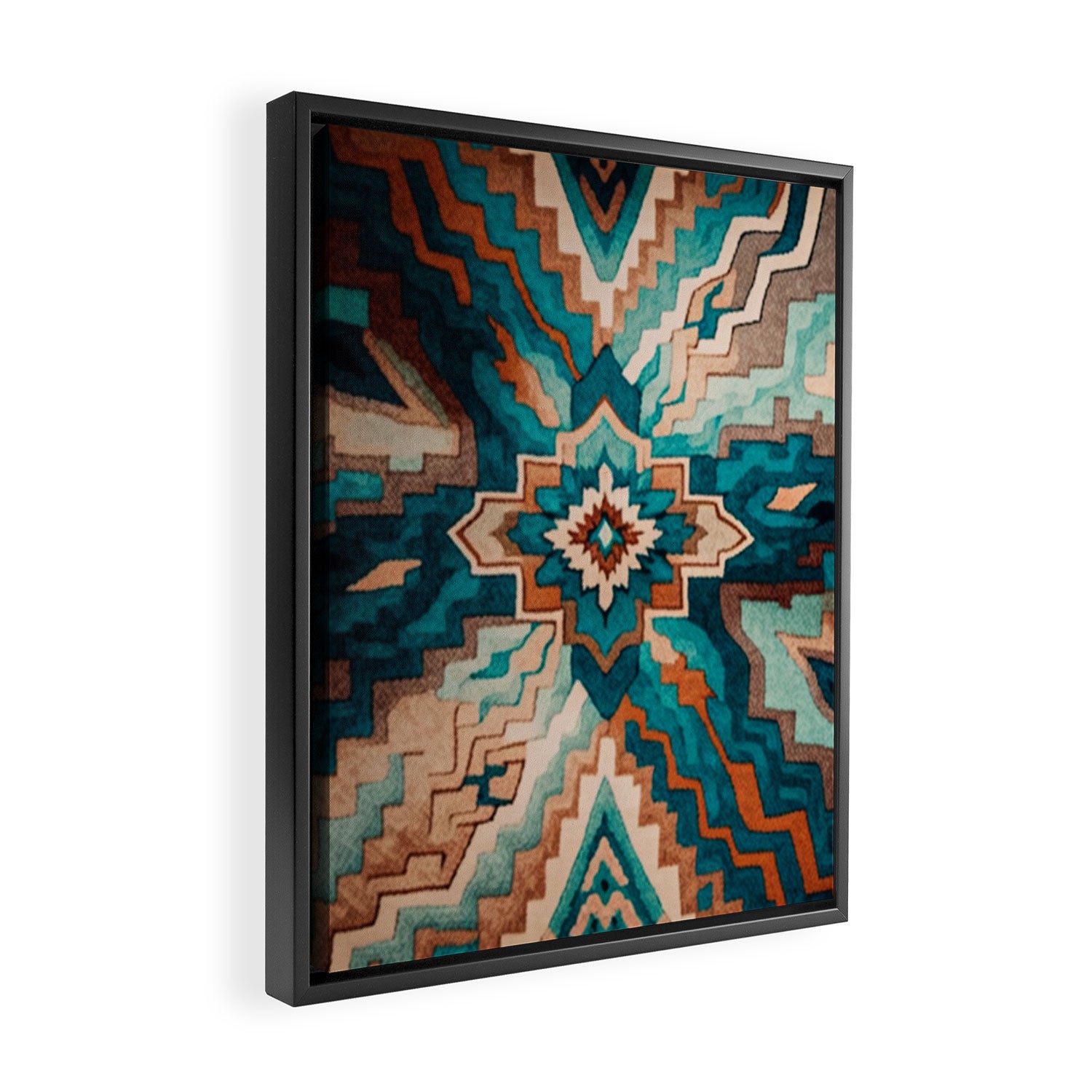 Abstract Geometric Southwest Framed Canvas Print Gallery Image 2