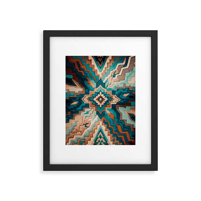 Abstract Geometric Southwest Framed Art Print Gallery Image 1