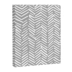 Abstract Herringbone Pattern, Rustic, Gray and White Canvas Print Gallery Image 8