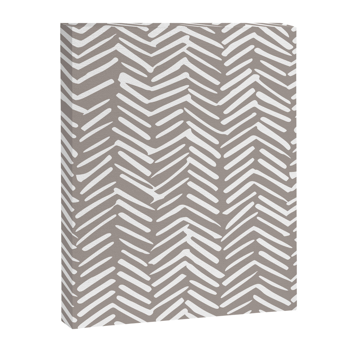 Abstract Herringbone Pattern, Rustic, Light Brown Canvas Print Gallery Image 8