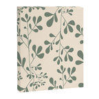 Abstract Leaves Print, Ivory and Green Canvas Print Gallery Image 8