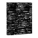 Abstract Spotted Pattern in Black and White Canvas Print Gallery Image 8