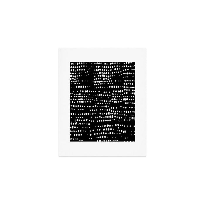 Abstract Spotted Pattern in Black and White Art Print Gallery Image 1