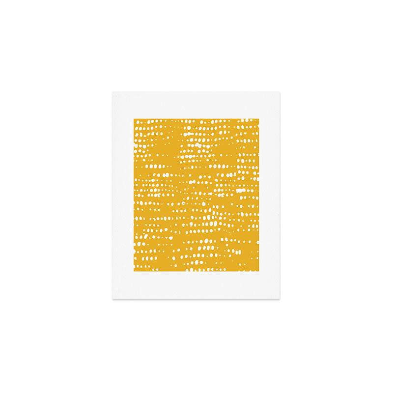 Abstract Spotted Pattern in Yellow Art Print Gallery Image 1