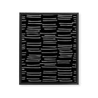 Abstract Stripes on Black Framed Canvas Print Gallery Image 8
