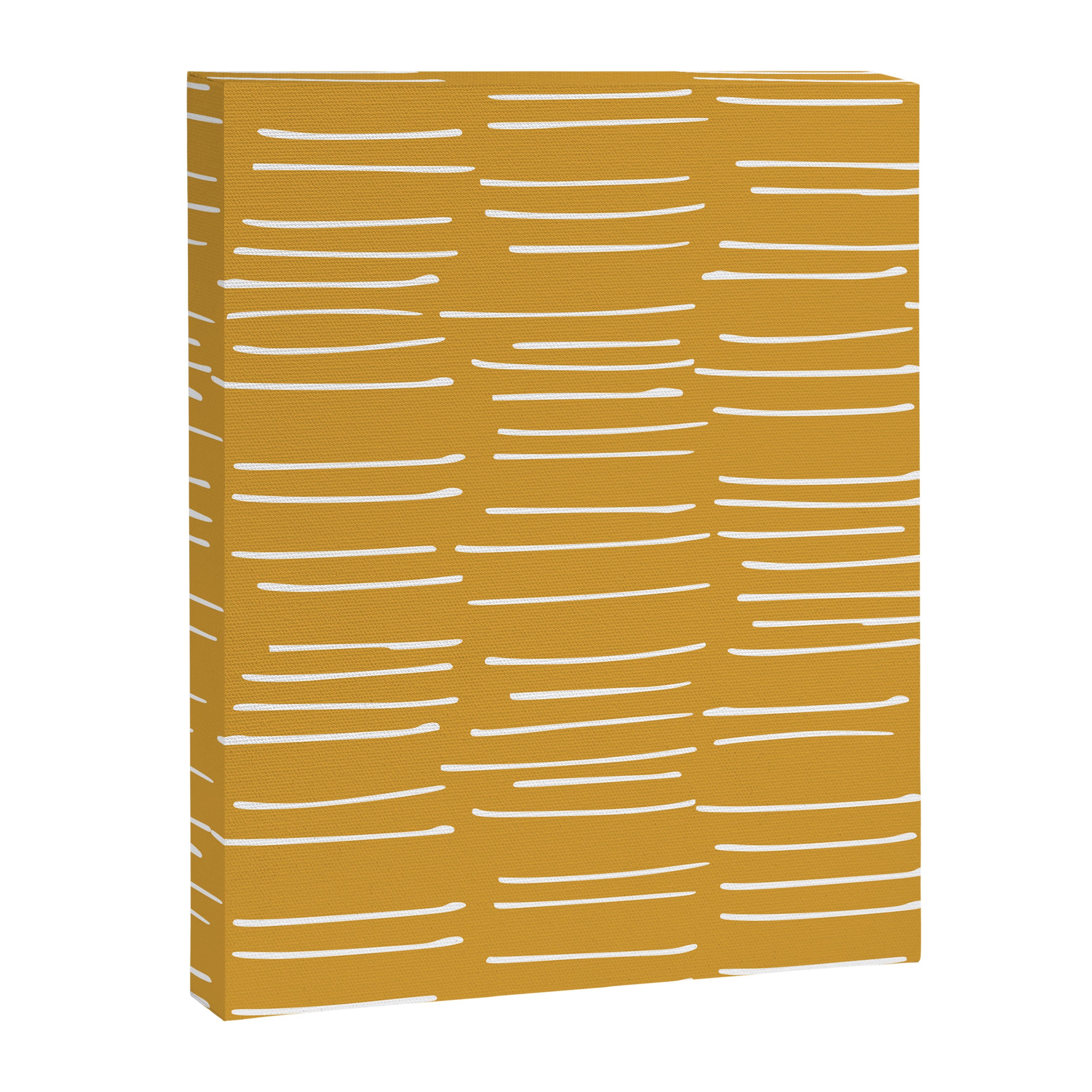 Abstract Stripes on Yellow Canvas Print Gallery Image 8