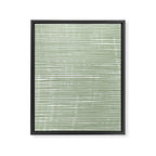 Abstract Stripes, Sage Green, Boho Wall Art Framed Canvas Print Gallery Image 8