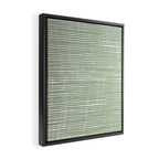 Abstract Stripes, Sage Green, Boho Wall Art Framed Canvas Print Gallery Image 2