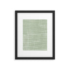 Abstract Stripes, Sage Green, Boho Wall Art Framed Art Print Gallery Image 6