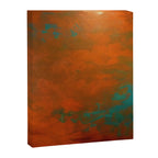 Aesthetic Copper and Aqua Blue Rust Canvas Print Gallery Image 8