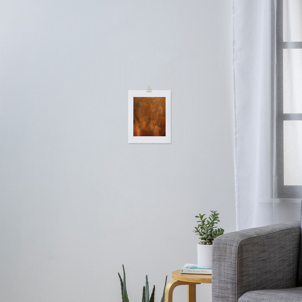 Aesthetic Rust Copper Japandi Art Art Print Gallery Image 3