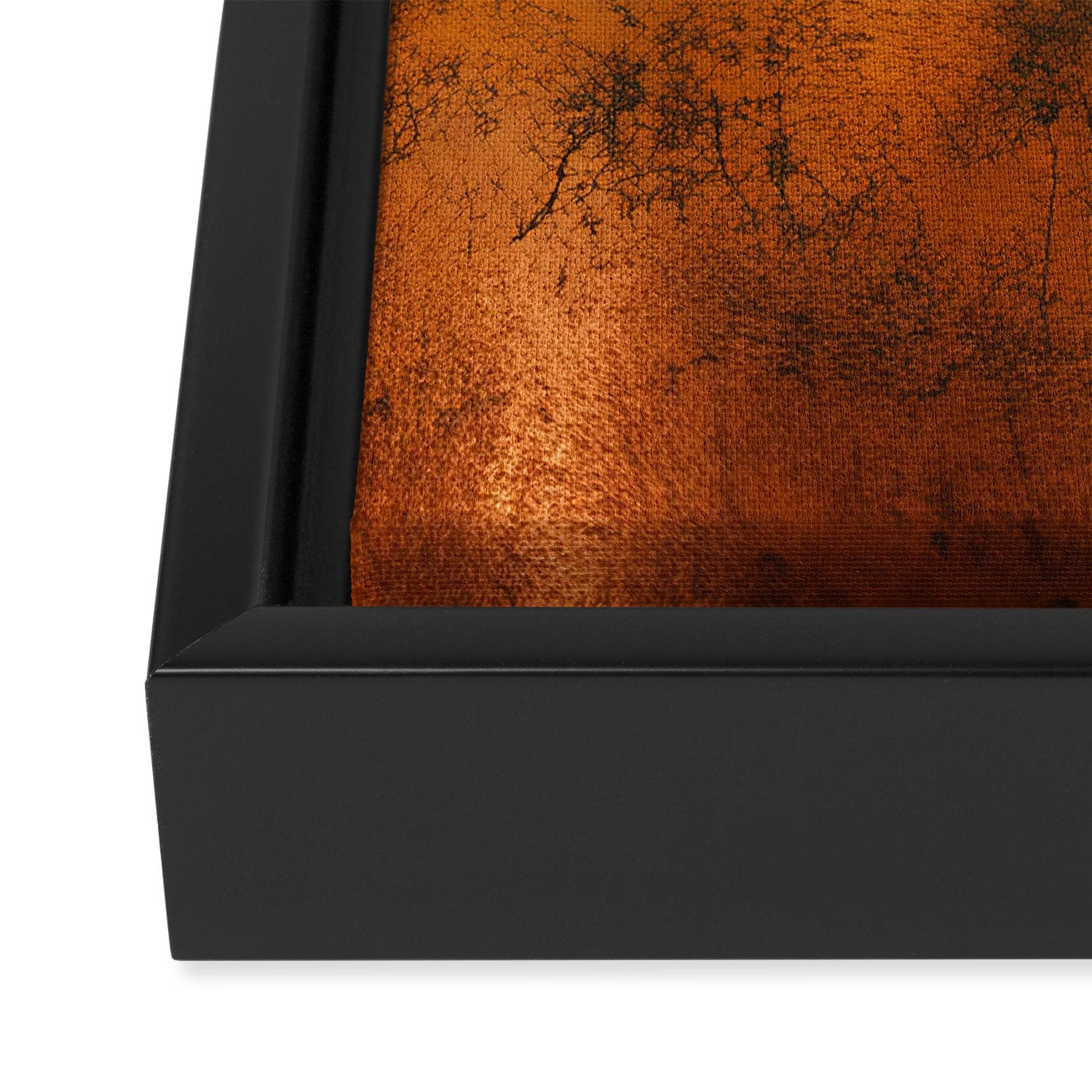 Aesthetic Rust Copper Japandi Art Framed Canvas Print Gallery Image 3