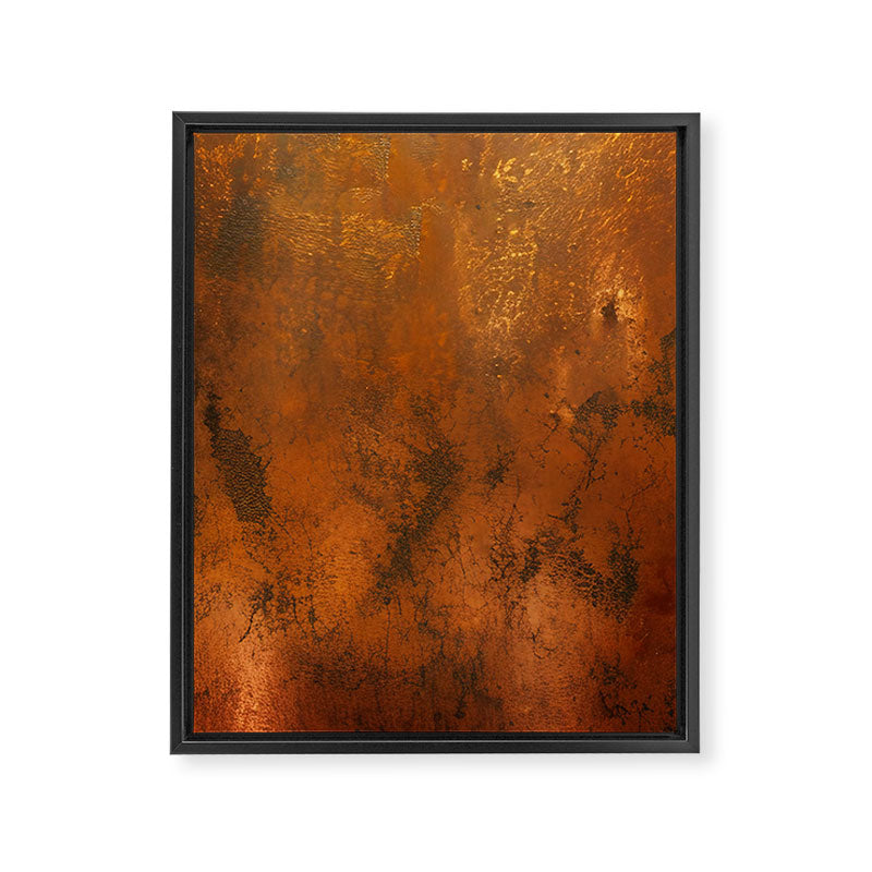 Aesthetic Rust Copper Japandi Art Framed Canvas Print Gallery Image 8