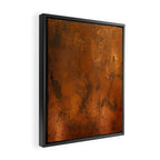 Aesthetic Rust Copper Japandi Art Framed Canvas Print Gallery Image 2