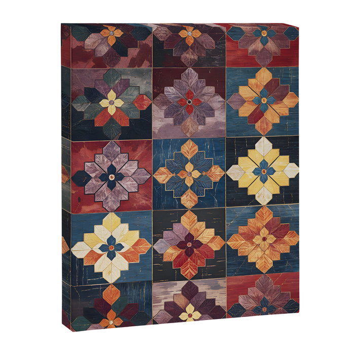 Amethyst Trail Patchwork Canvas Print Gallery Image 1