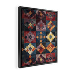 Amethyst Trail Patchwork Framed Canvas Print Gallery Image 2