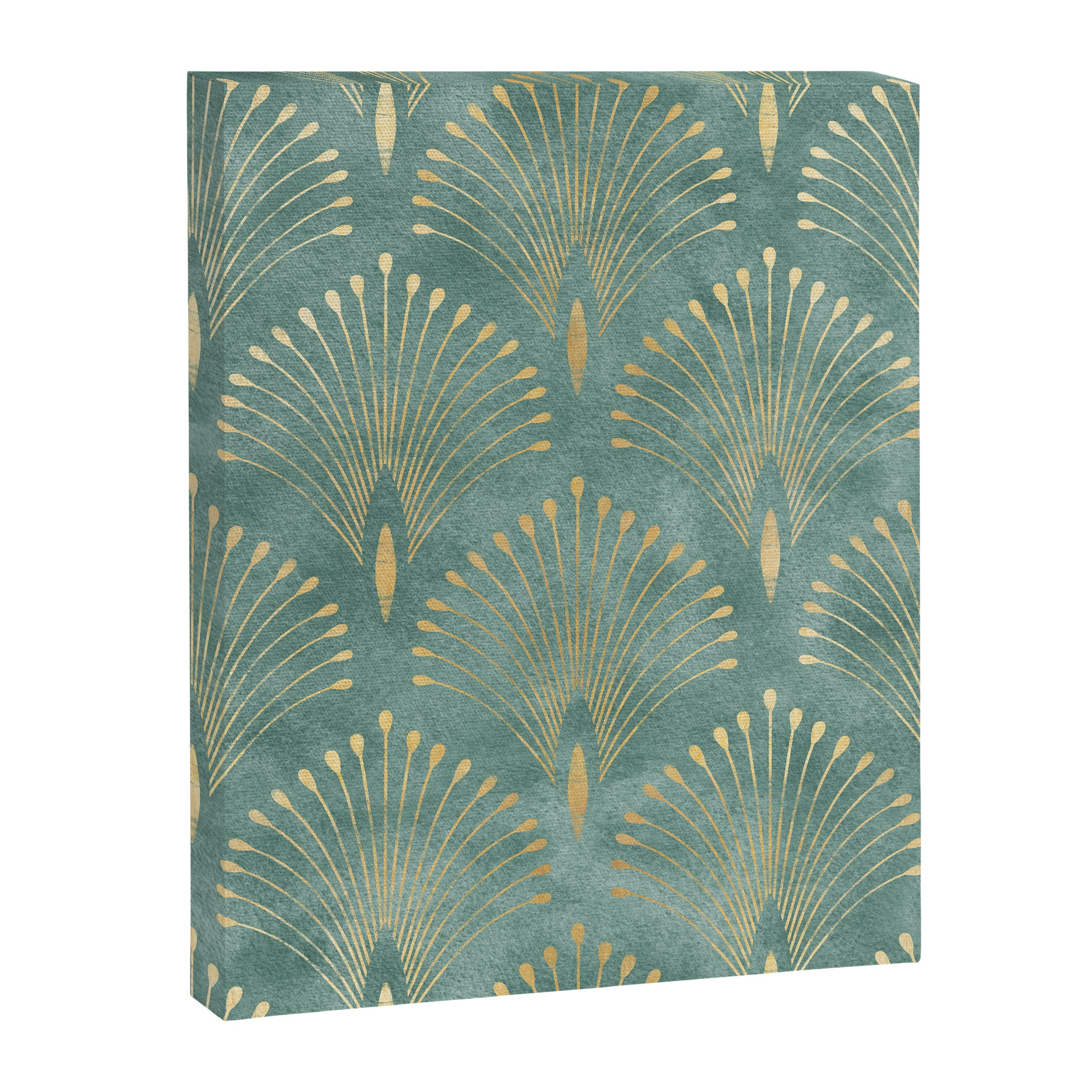 Art Deco, Decorative Leaf Pattern Canvas Print Gallery Image 8