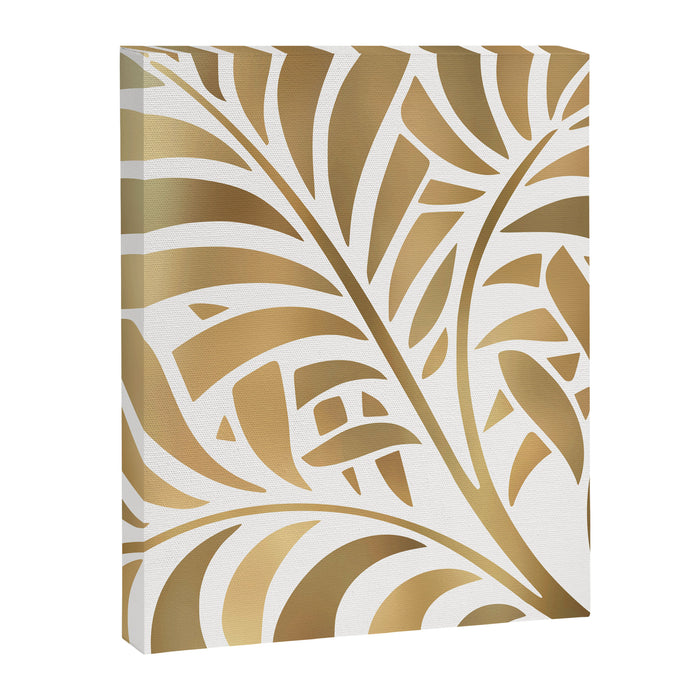 Art Deco Gold Leaf  Canvas Print Gallery Image 1