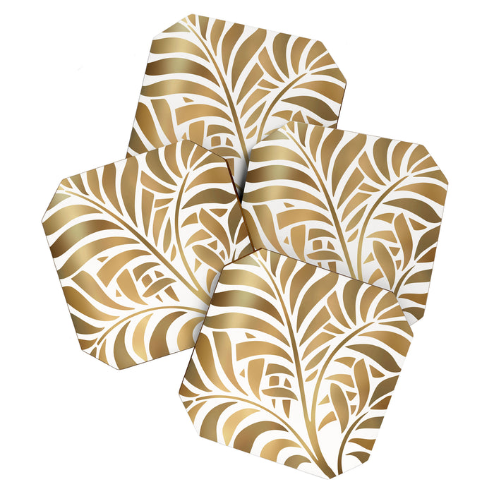 Art Deco Gold Leaf  Coaster Gallery Image 1