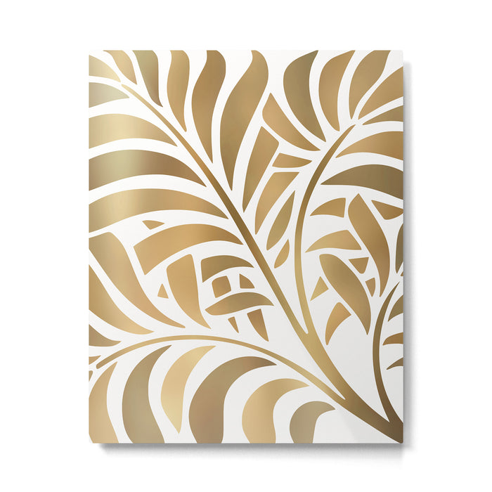 Art Deco Gold Leaf  Metal Print Gallery Image 1