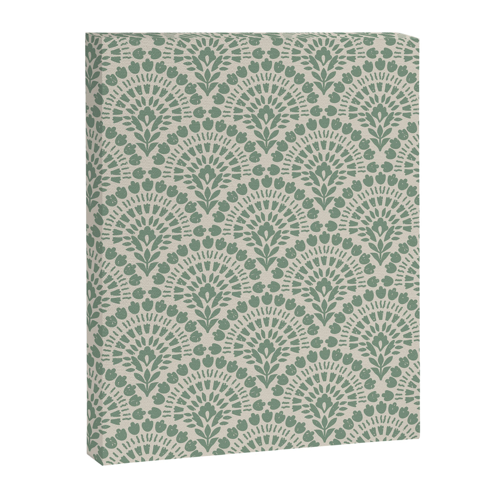 Art Deco Sage Green Boho Canvas Print Gallery Image 8