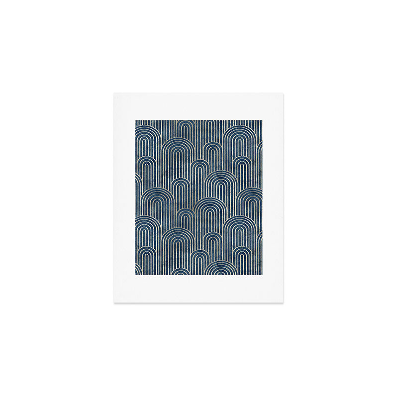 Art Deco Striped Arches Art Print Gallery Image 1