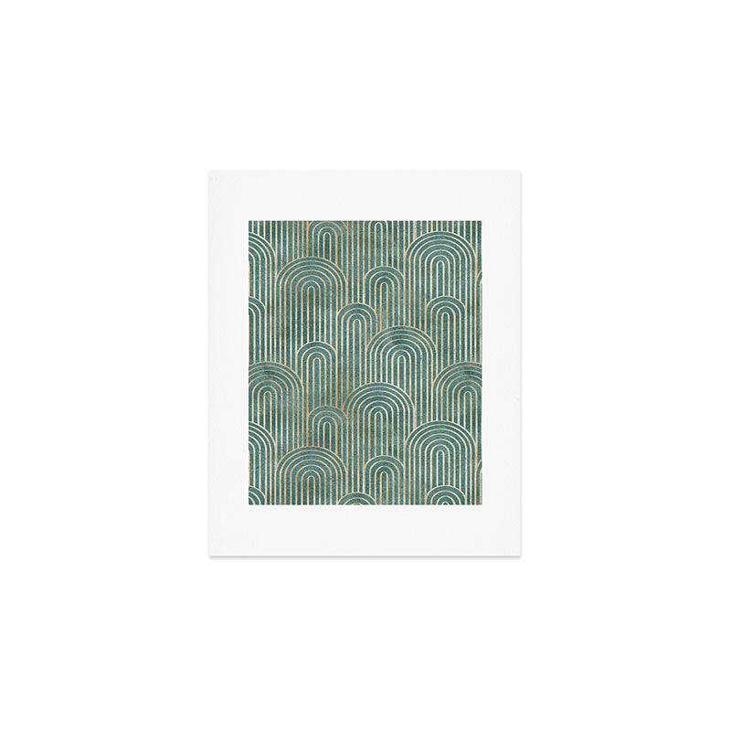Art Deco Striped Arches Art Print Gallery Image 1