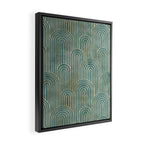 Art Deco Striped Arches Framed Canvas Print Gallery Image 2