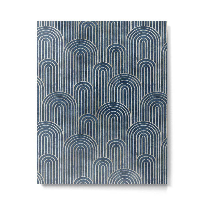 Art Deco Striped Arches Metal Print Gallery Image 1