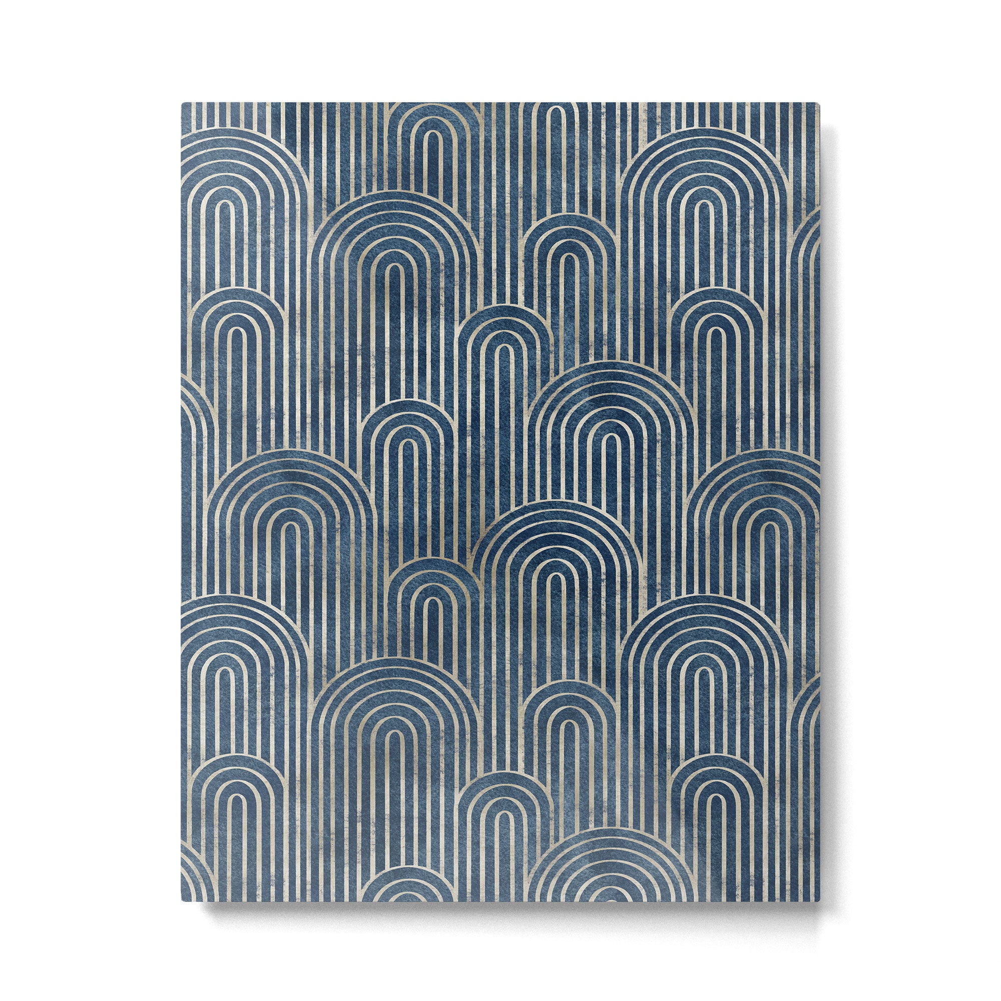 Art Deco Striped Arches Metal Print Gallery Image 6